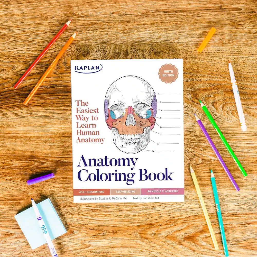 Kaplan Nursing Anatomy Coloring Book Anatomy Flashcards For, 55 OFF